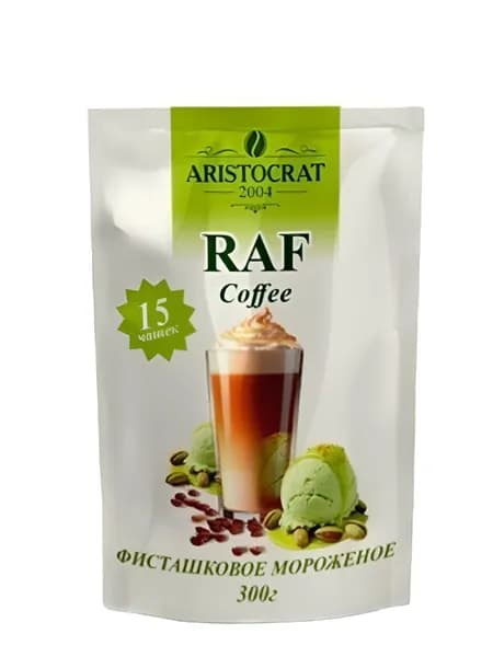 "RAF Coffee" Растворимый кофейный напиток Фисташковое мороженое 300г