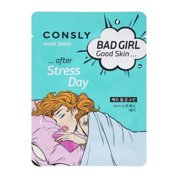 Маска для лица Consly Bad Girl Good Skin Тканевая после тяжелого дня