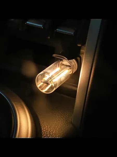 Автомобильный USB атмосферный светильник, теплый желтый