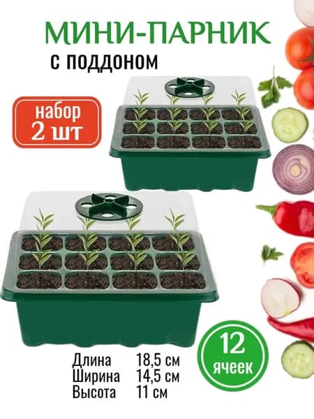Мини парник для рассады 2 шт