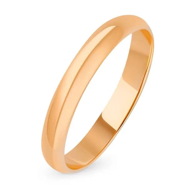 Кольцо обручальное серебро 925 пробы 585GOLD