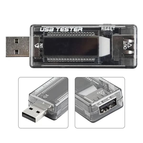 Тестер емкости зарядного устройства USB по току и напряжению, измеритель мощности зарядного устройства USB 3 20 В