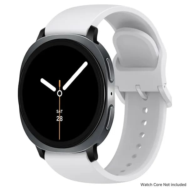 Спортивный силиконовый ремешок для Samsung Watch 8 40 мм 44 мм, Мягкий ремешок для Samsung Watch 8 Classic 46 мм, цветная застёжка