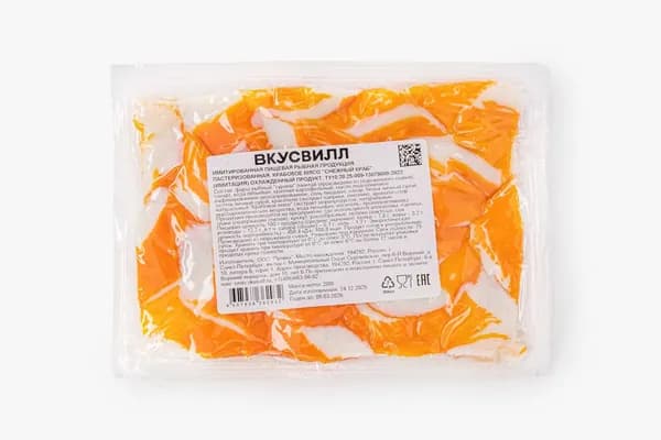 Крабовое мясо Снежный краб (имитация), 200 г