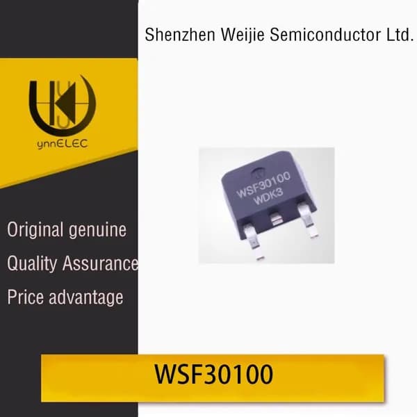 10 штук-Новый N-канальный 30 В 100 А TO-252 MOS полевой транзисторный чип WSF30100 с шелкографией