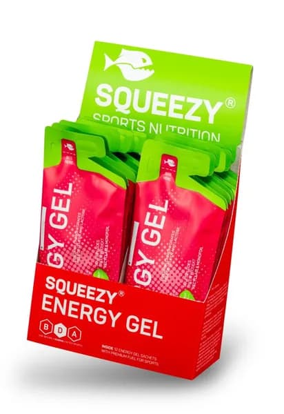 Гели с электролитами Energy Gel SQUEEZY 12шт по 33гр (без вкуса),