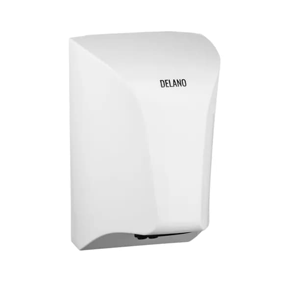 Сушилка для рук компактная электрическая, белая, 600W, DELANO