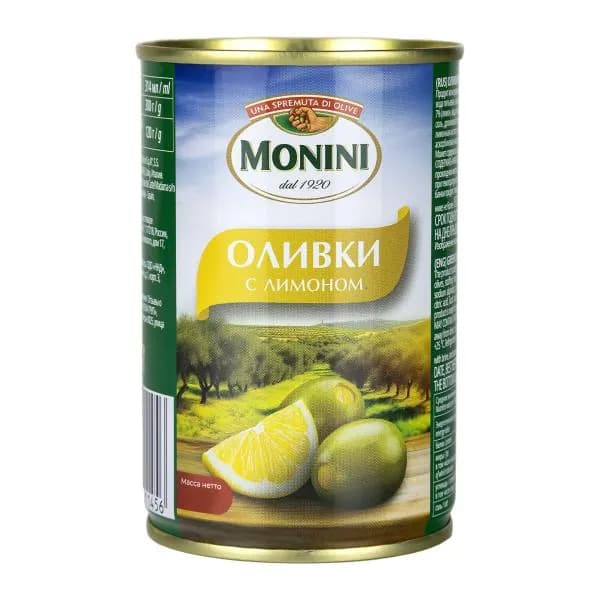 Оливки с лимоном Monini 300г