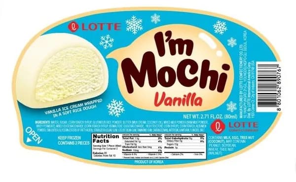 Мороженое рисовое I`m Mochi ваниль 62 г, Lotte