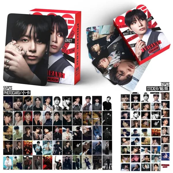 127pcs/box BTS SOLO JUNGKOOK голографические фотокарточки ARIRANG KPOP лазерные LOMO карт