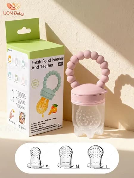 Ниблер для прикорма силиконовый с 3 сменные насадки соска