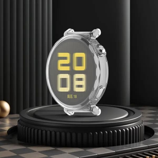 TPU-чехол-бампер для Huawei Watch GT5 41 мм, серебристый