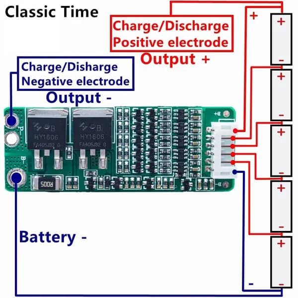 5S 15A литий-ионная литиевая батарея BMS 18650 Плата защиты зарядного устройства 18 В 21 В Схема защиты ячейки