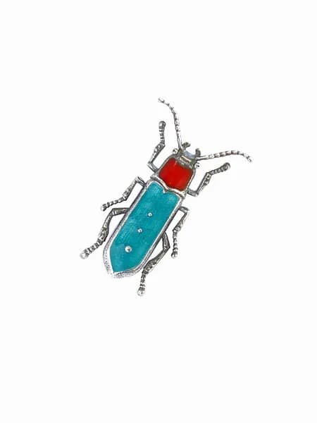 Брошь серебро 925