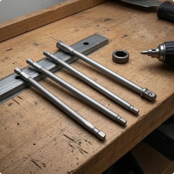 Переходник шестигранный для шуруповерта, 1/4 дюйма, 50 мм 150MM 3-Компл.
