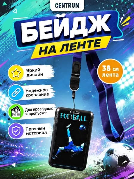 Чехол бейдж для пропуска на ленте с карабином, пластиковый, с принтом / держатель для пропуска, бейджик для школьника на шею