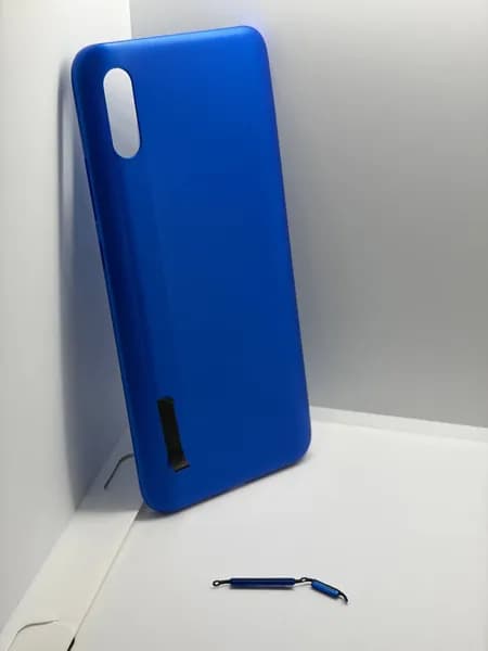 Задняя крышка для Xiaomi Redmi 9A Глянцевый синий / Синее море Sky Blue+ Кнопки громкости и включения