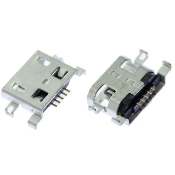 Разъем micro USB type B female SINK 0.8 DIP 5P