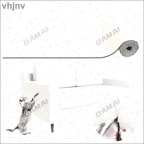 Когтеточка для кошек настенная угловая самоклеящаяся на диван на столбик, бежевый, 200x40 см, 1 шт
