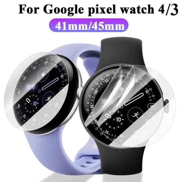 1-5 шт. мягкая гидрогелевая пленка для Google Pixel Watch 3/4 41 мм 45 мм Прозрачные защитные пленки HD с защитой от царапин Премиум-класса