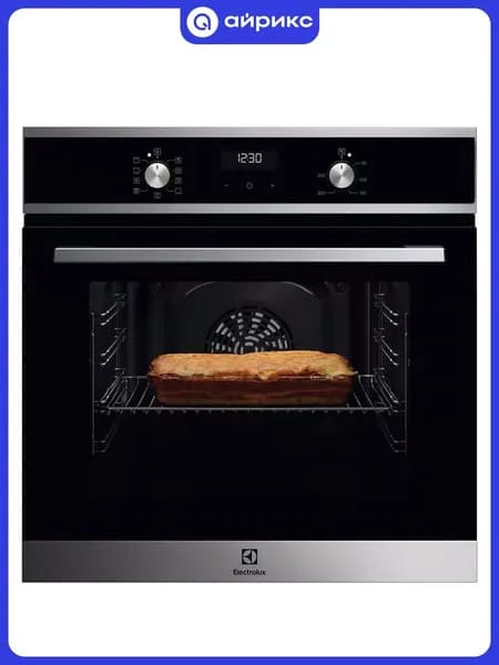 Электрический духовой шкаф Electrolux EOF5H50BX, 59.4 см, 65 л, 8 режимов, гриль, конвекция, очистка паром