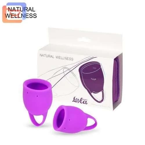 Lola Games Набор менструальных чаш Natural Wellness Tulip pink (15 и 20 мл)