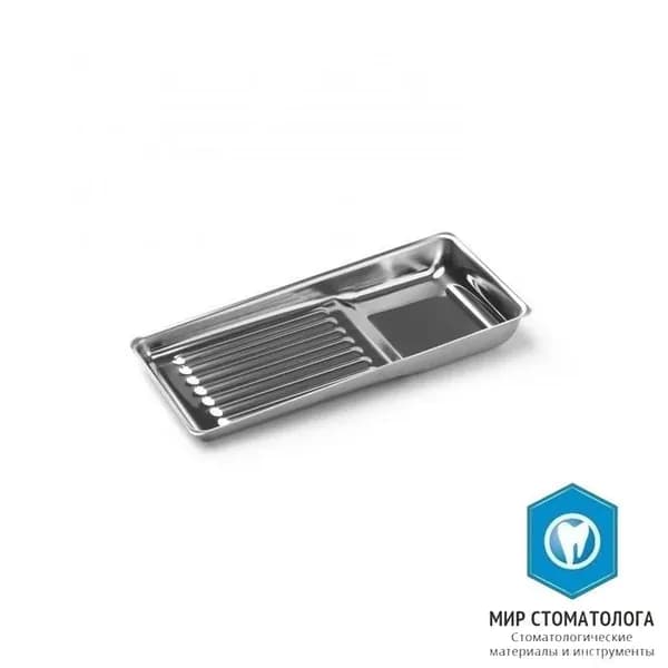 Лоток стоматологический ЛМС - МЕДИКОН, размер 195 х 90 x 25 мм (8 инструментов)