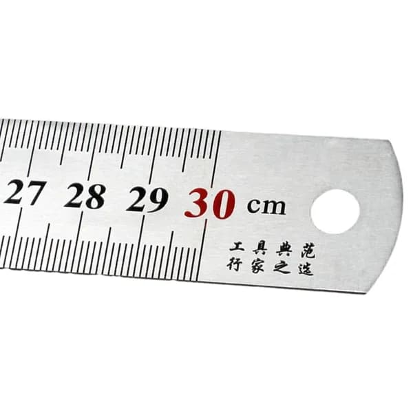 Стальная измерительная линейка, 30cm