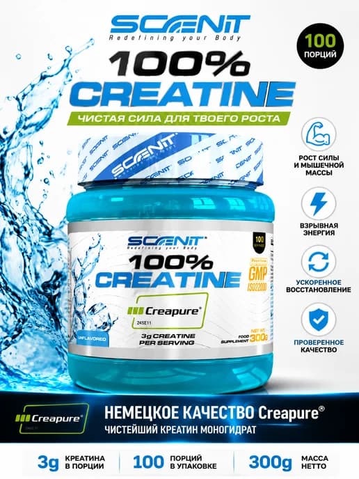 Scenit Креатин в порошке Creatine Creapure 300 г