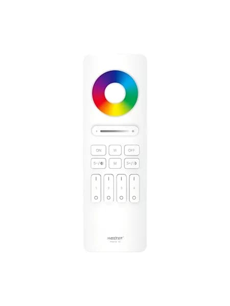 Пульт управления Miboxer C5W, RGB CCT, RF 2.4GHz, 4 зоны управления, корпус белый