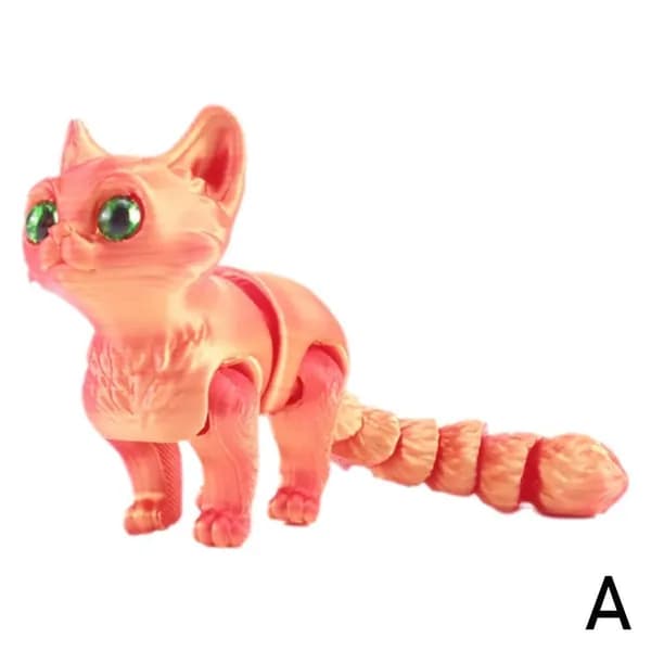 3D-печать котенка с хвостовым суставом