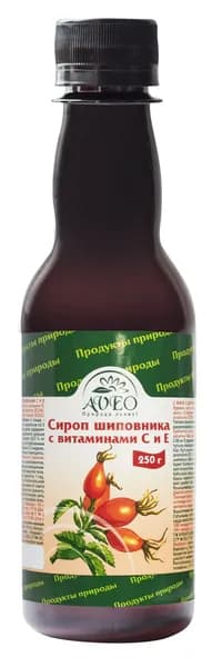 Сироп шиповника с витамином С и Е, 250мл