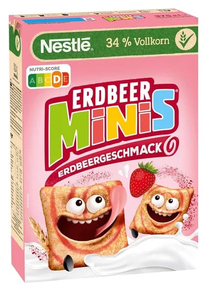 Готовый завтрак Nestle Minis с клубникой 375г