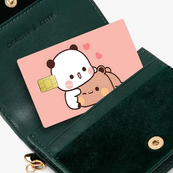 Bubu & Dudu Бубу и Дуду Мультфильм Наклейки на банковские карты, антипыльная водостойкая универсальная