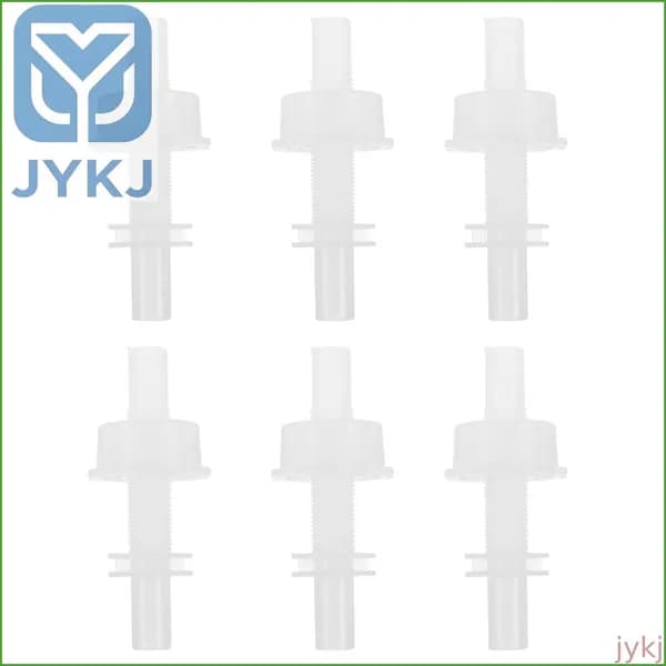 Комплект из 6 пластиковых соединителей для трубок сауны, белые, теплостойкие ремонта