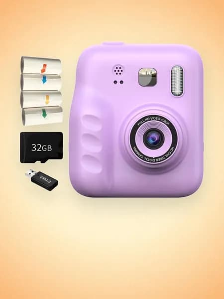 Детская фотоаппарат для мгновенных снимков DIY, Zi