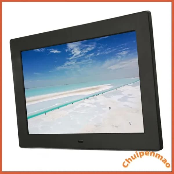 10 Inch Digital Photo Frame, Высококачественный IPS экран, для домашнего использования и подарков Черный европейский стандарт