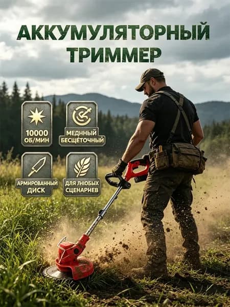 Электрическая ручная газонокосилка
