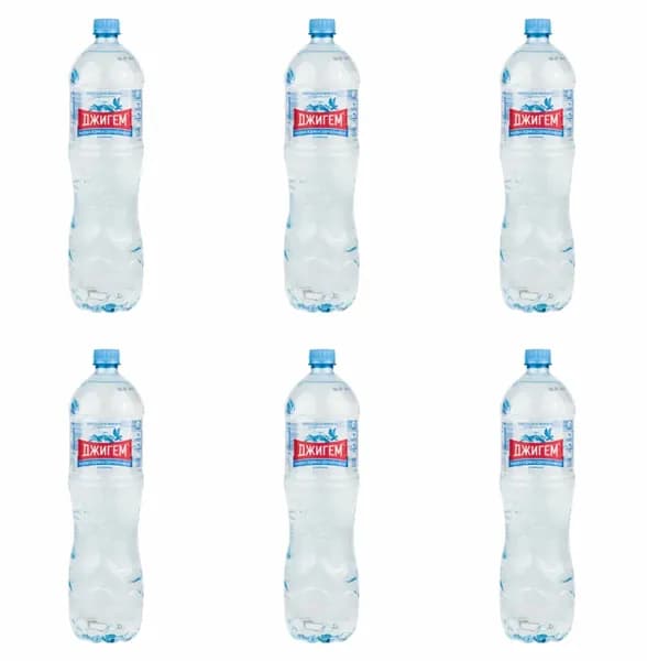 Джигем Минеральная вода без газов Ледниковая, 1.5 л, 6 шт в коробке