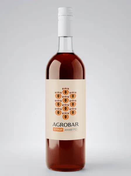 Сироп AGROBAR Амаретто для кофе и десертов, 1 л