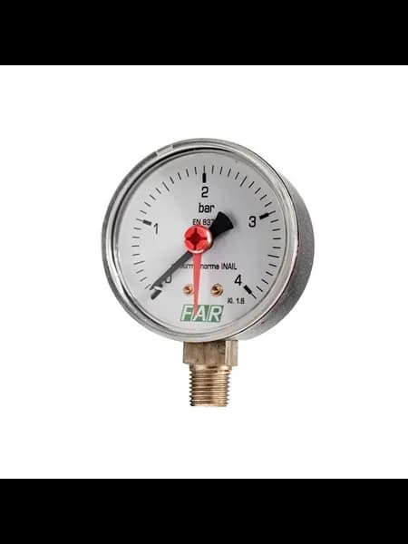 Манометр FAR 1 4'', 0-4 бар, - 20-80 C, O 63 мм FA 2500 R04