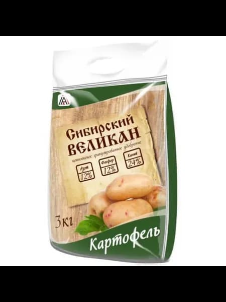 Удобрение "Сибирский великан" КАРТОФЕЛЬ 3кг 12-12-24