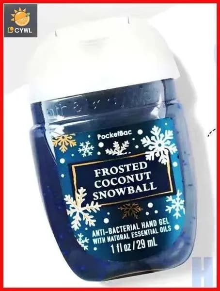 Bath & Body Works / Санитайзер для рук антисептик Frosted Coconut Snowball 29МЛ, Сладкий кокосовый ирис