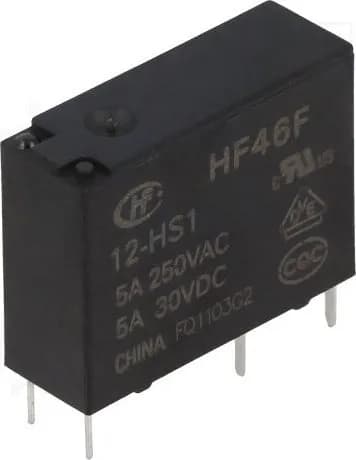 Реле HONGFA HF46F/12-HS1 электромагнитное субминиатюрное SPST-NO 5 A 12 В