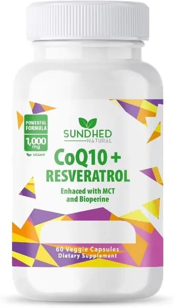 CoQ10 Мощный антиоксидант (капсулы CoQ10 + Ресвератрол)
