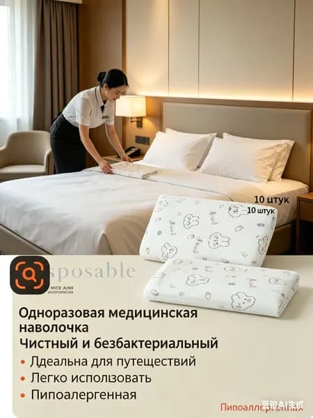 Одноразовая медицинская наволочка