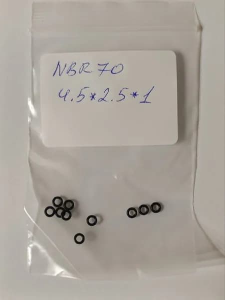 Кольца уплотнительные o-ring 4.5x2.5x1 O-RING резиновые, 10шт