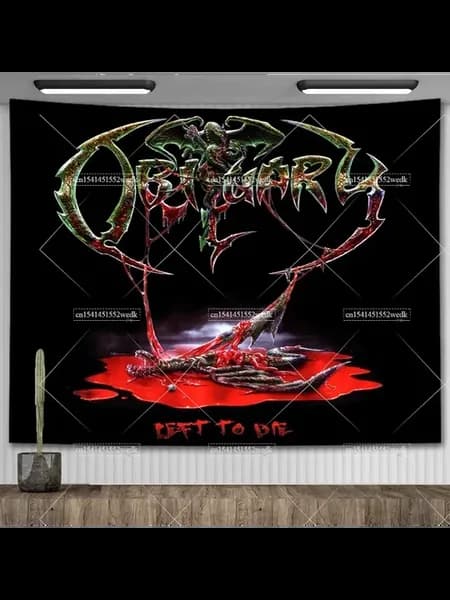 Гобелен Obituary Slowly We Rot, 95x73cm, AGT5016