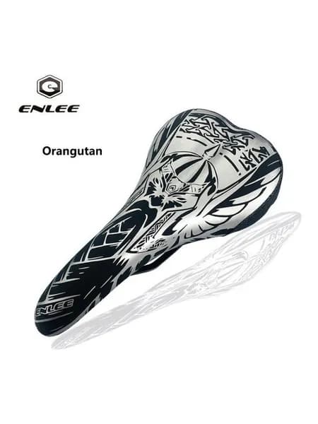 Седло велосипедное Enlee DS-20 Warrior фитнесс/спорт, MTB, с принтом "воин", унисекс.