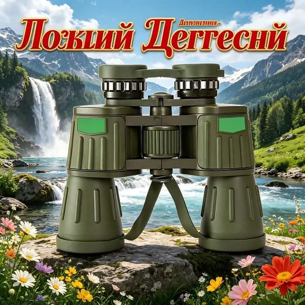 Бинокль профессиональный, военный Field 12х50,Подходит для пеших прогулок, альпинизма, спортивных матчей и наблюдения за космосом